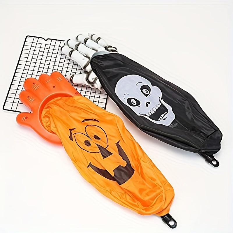 Hollow Out Hand Candy Bag Halloween Reusable Candy Bucket