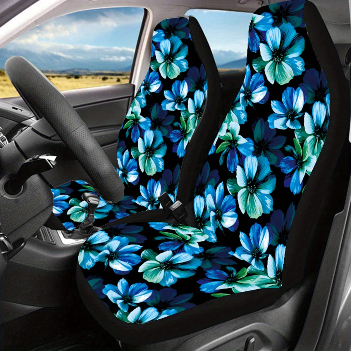Flower Print Car Seat Cover
