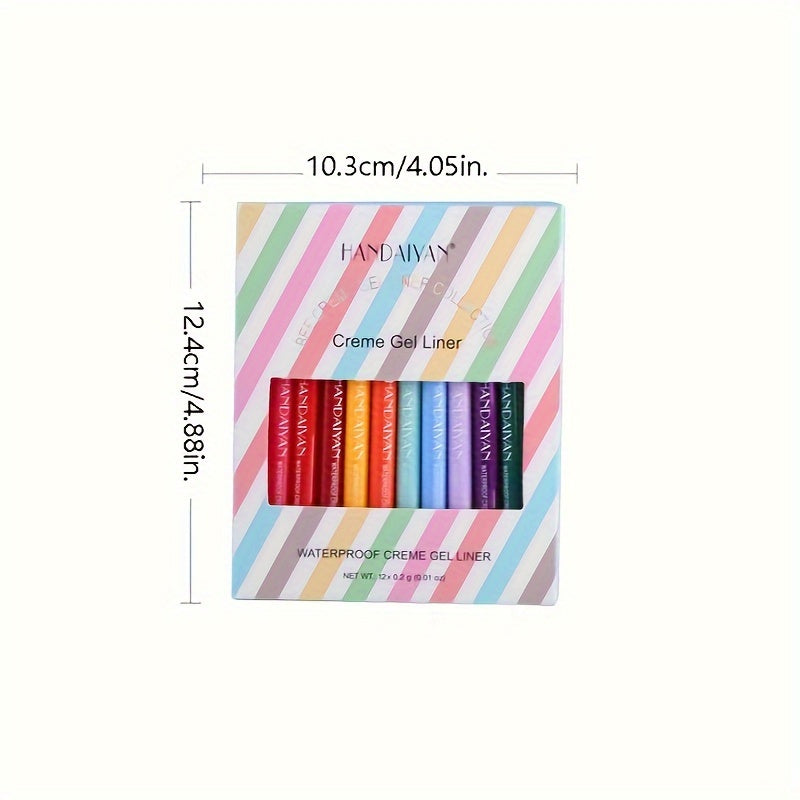 HANDAIYAN Waterproof Eye Liner Pencil Set Matte Long Lasting Eyeliners