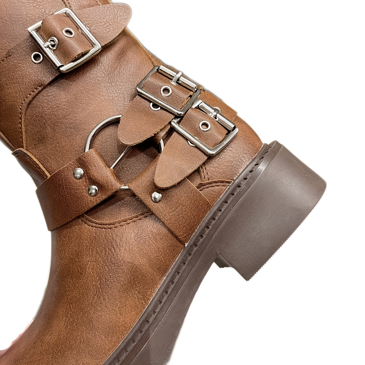 Women's Retro Knee High Boots Chunky Knight Boots