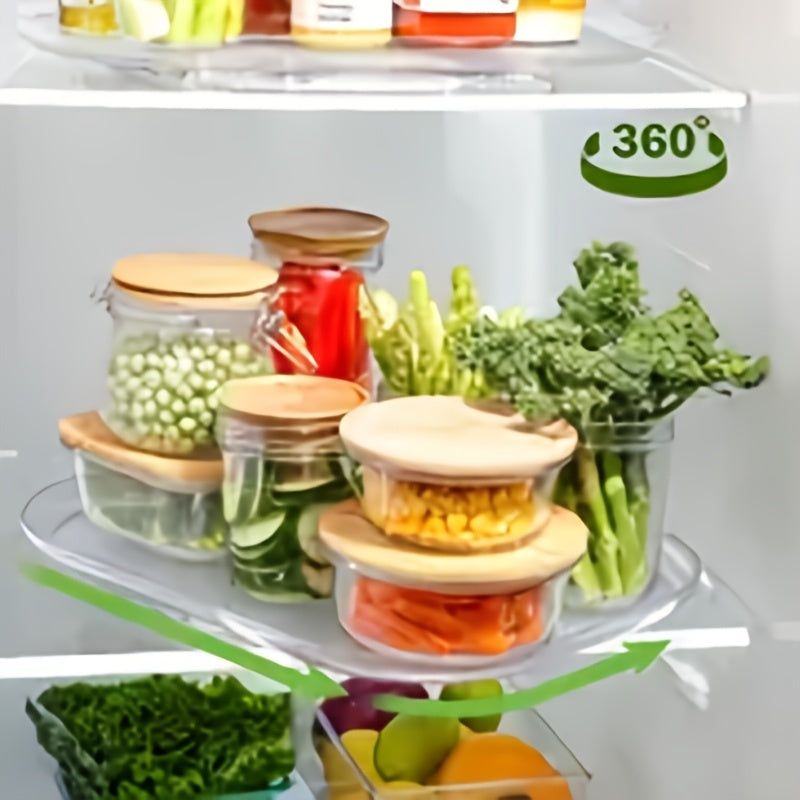 Kitchen Turntable Storage Tray Non-Slip Rotating Organizer