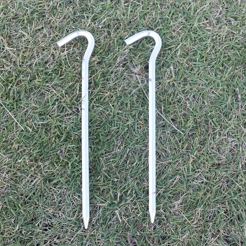 8pcs Aluminum Tent Pegs Hexagonal Ground Nails Camping Accessories