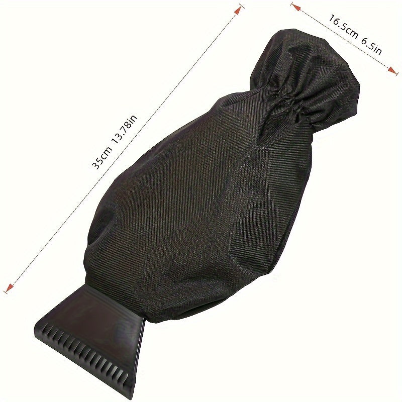 Ice and Snow Scraper Windshield Gloves Waterproof Snow Shovel Warm Gloves
