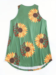 Y2K Nightdress Tie Dye & Butterfly Print Round Neck
