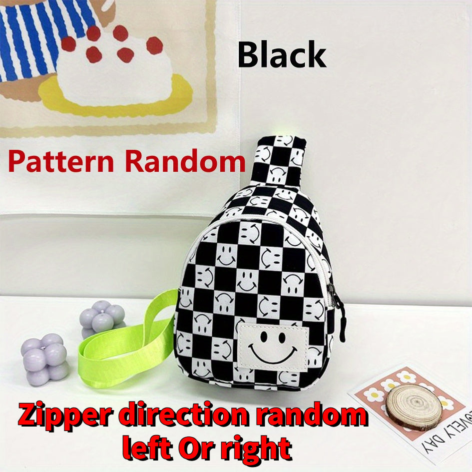 Kids Happy Face Chest Bag Small Crossbody Bag