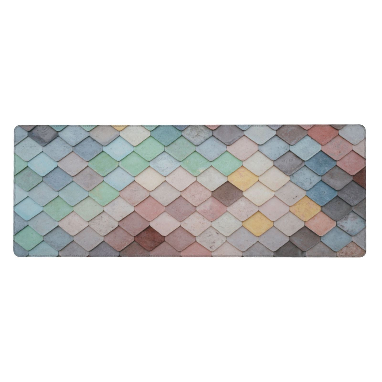 Mermaid Scales Shower Curtain Purple Fish Scales Glare Ocean Sea