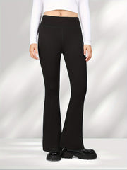 Women's High Waist Flare Yoga Pants Stretch Tummy Control Leggings
