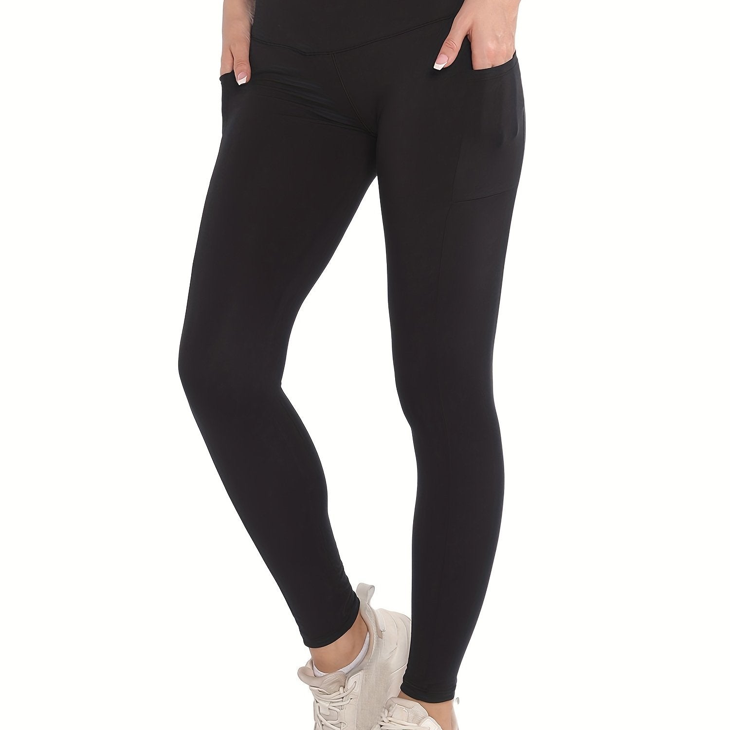 High Stretch Solid Yoga Leggings for Women Running Fitness Workout Activewear