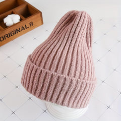 Fashionable Kids Beanie Hat Ear Protection Windproof Sport Knit Hand Wash