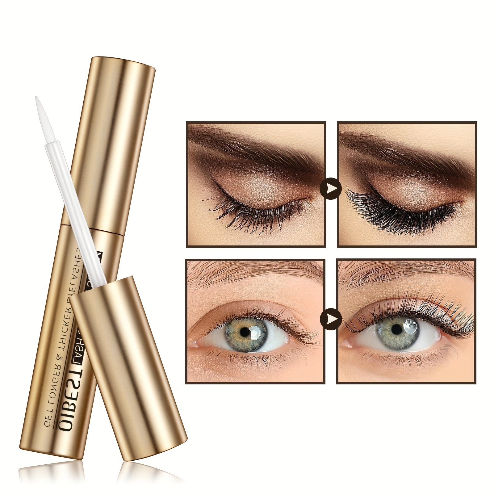 Volumizing Mascara & Eyelash Serum Set for Longer Healthier Lashes
