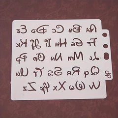 2pcs Alphabet Stencils Letter Stencil Lettering Alphabet Stencil Letters
