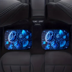 4pcs Luminous Rose Car Floor Mat Water Absorbent Non Slip