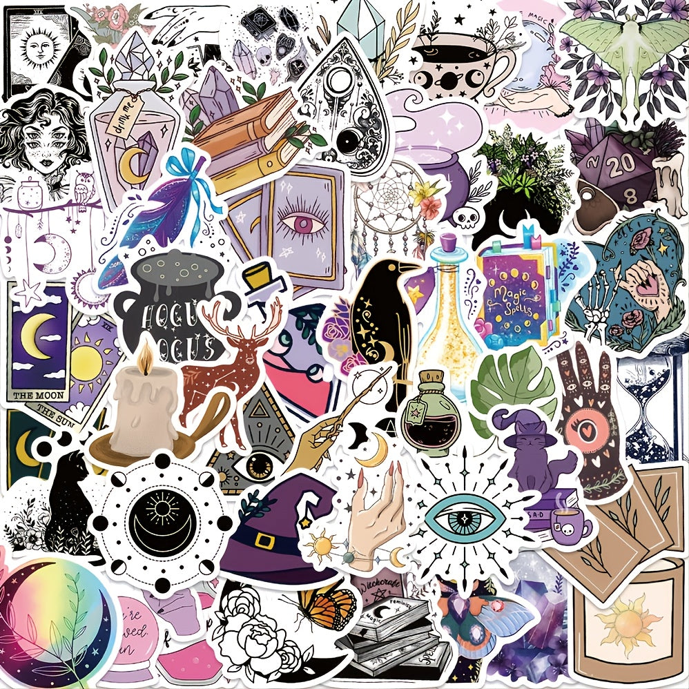 Graffiti Sticker Astrology Tarot Gothic Style Waterproof Kids Girls Gift