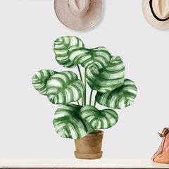 Potted Green Plants Wall Stickers Leaves Wall Posters Decorations