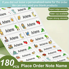Customized Transparent Name Sticker Cartoon Stickers Waterproof Labels