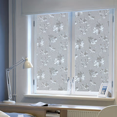 Hibiscus Flower Glass Window Film Privacy Heat Control Decorative