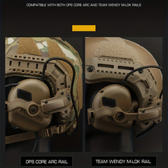 Tactical Noise Cancelling Helmet Rail Adapter