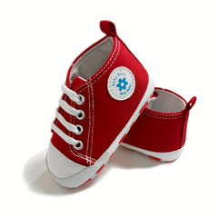 Baby Girls Lace Up Sneakers Lightweight Non Slip Shoes