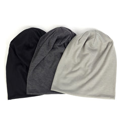 Hip hop Beanie Hat Slouchy Cap Unisex Solid Skullies for Winter