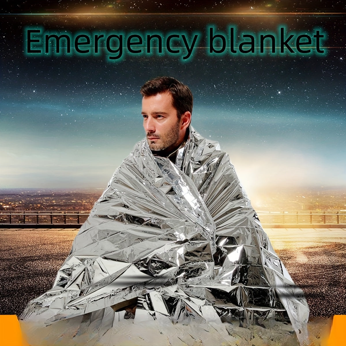 Outdoor Emergency Blanket Insulation Sun Blocking Camping First Aid