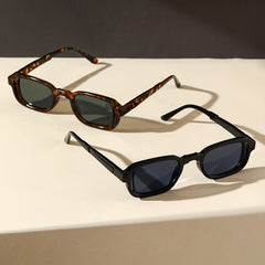 Rectangle Sunglasses Tortoiseshell Anti Glare UV400