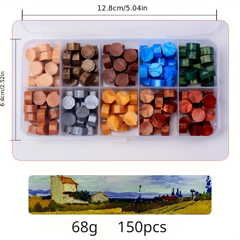 150pcs Boxed Colored Wax Pellets Sealing Wax Particles
