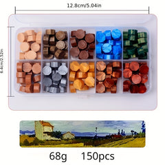 150pcs Boxed Colored Wax Pellets Sealing Wax Particles