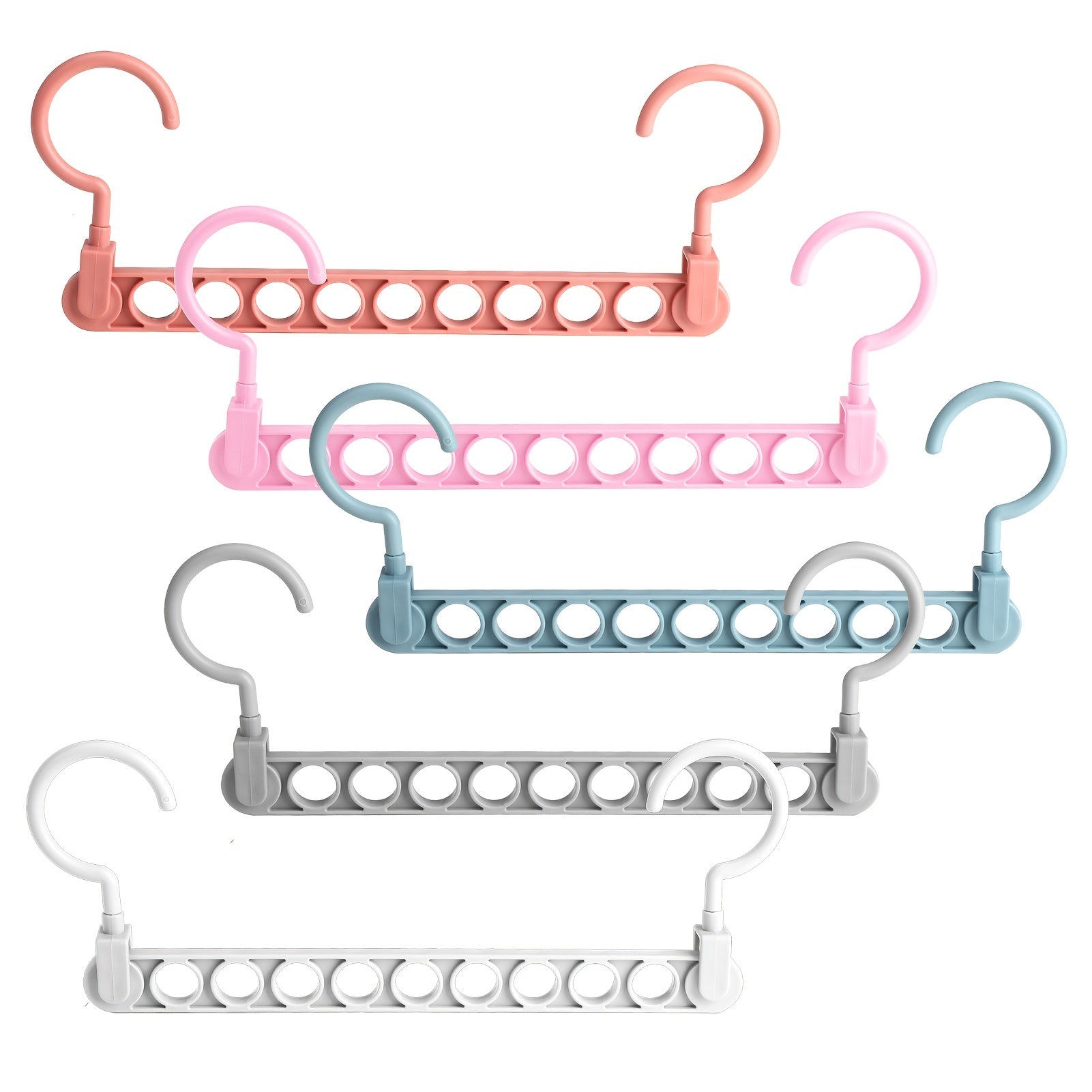 5pcs Colorful 9-Hole Magic Storage Hanger