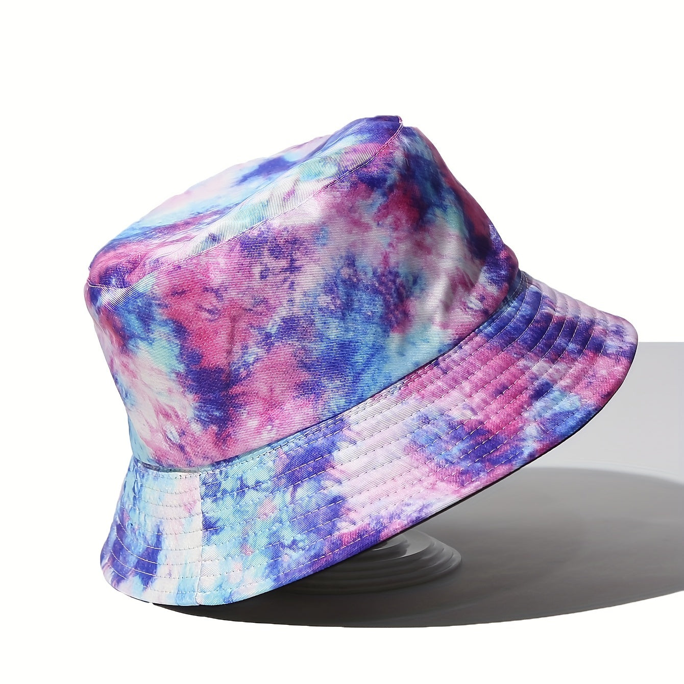 Tie Dye Printed UV Protection Bucket Hat for Outdoor Activities