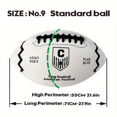 PU Leather Standard Rugby Anti Slip Durable Football