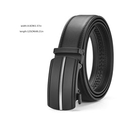 ZDC X08 Men's Leather Belt Automatic Buckle Casual C Step Line 14