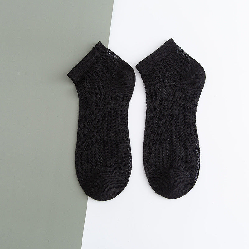 Women's Sweet Lace Boat Socks, Ultra Thin & Breathable
