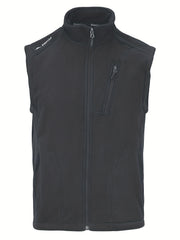 Men's Fleece Vest Zip Up Sleeveless Jacket Outdoor Fall Winter