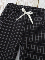Plaid Joggers Pants Baby Girls Trousers