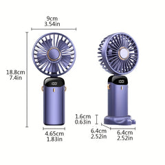 Portable Folding Fan Pocket Fan Hanging Neck Fan Desktop Fan