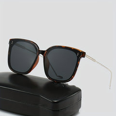 Men's Polarized Sunglasses UV Protection Large Frame Metal Unisex Couple