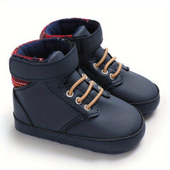 Baby Boys Toddler Anti-Slip Soft Bottom Boots, Spring/Autumn