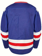 Men's Ice Hockey Jersey Stripe Retro Classic Embroidery Stitched