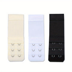 3pcs Bra Extension Buckle Set 3 Rows 2 Hook Bra Strap Expanders