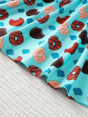 Baby Girls Cookie Graphic Print Dress