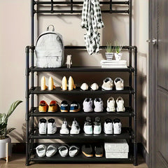Floor Standing Storage Shoe Rack Shoe And Hat Rack Storage Rack Coat Rack