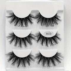Thick 3D Crisscross False Eyelashes Long Mink Lashes For Women