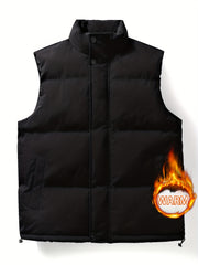Men's Casual Plush Lining Winter Vest