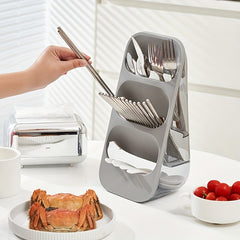3 Layer Chopsticks Cage Draining Holder Spoon Storage Rack