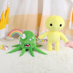 Wobbly Life Plush Toy Green Octopus Stuffed Doll Soft Fabric for Gamers