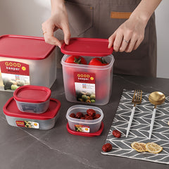 7pcs Plastic Fresh keeping Boxes Food Bento Box Refrigerator Special Box