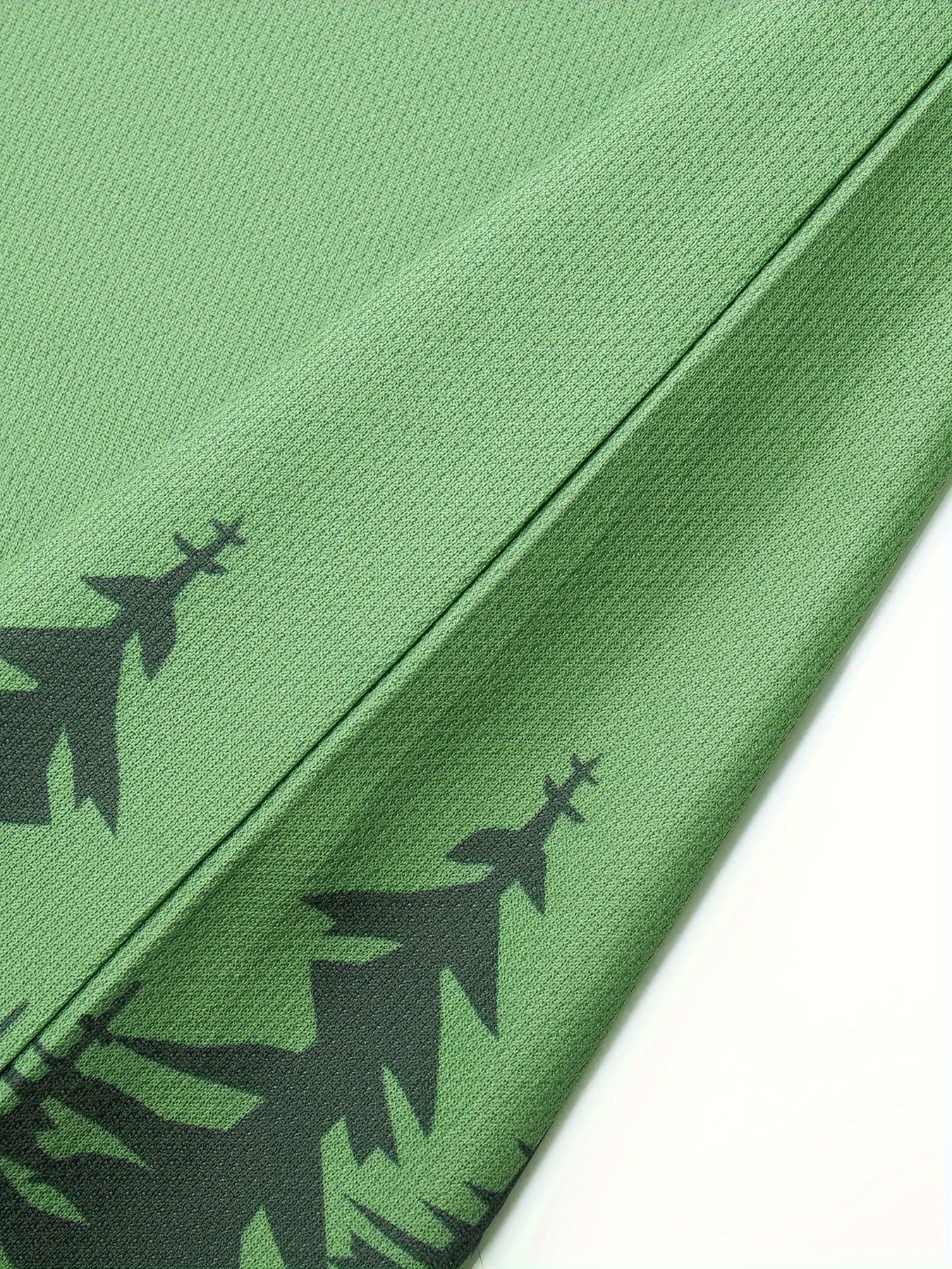 Men's Tree Gradient Pattern Cycling Jersey Long Sleeve