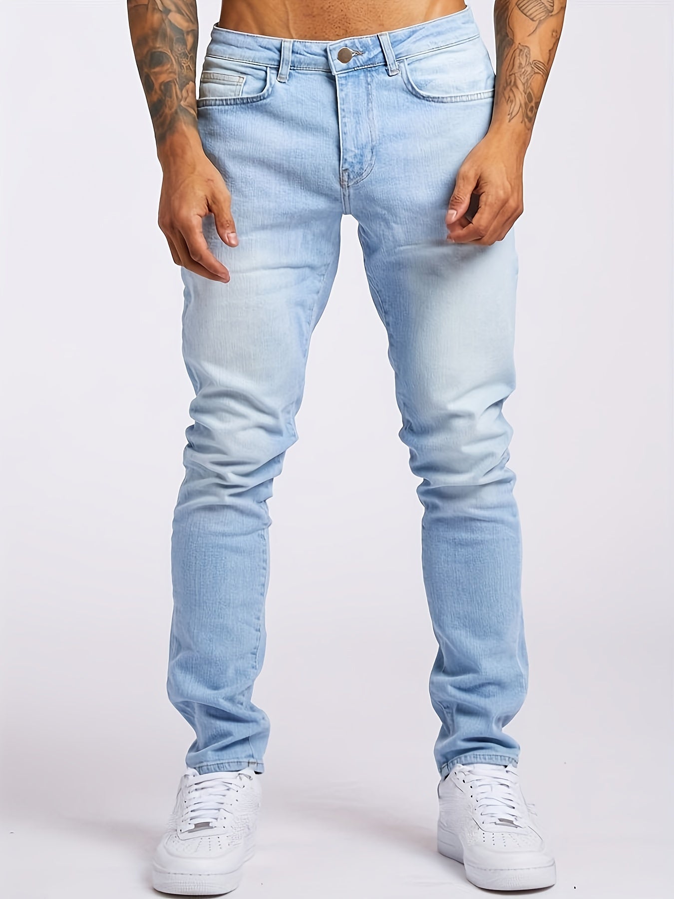 Men's Slim Fit Jeans Casual Stretch Denim Pants