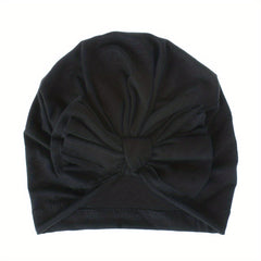 Knitted Baby Hat With Bowknot for Summer