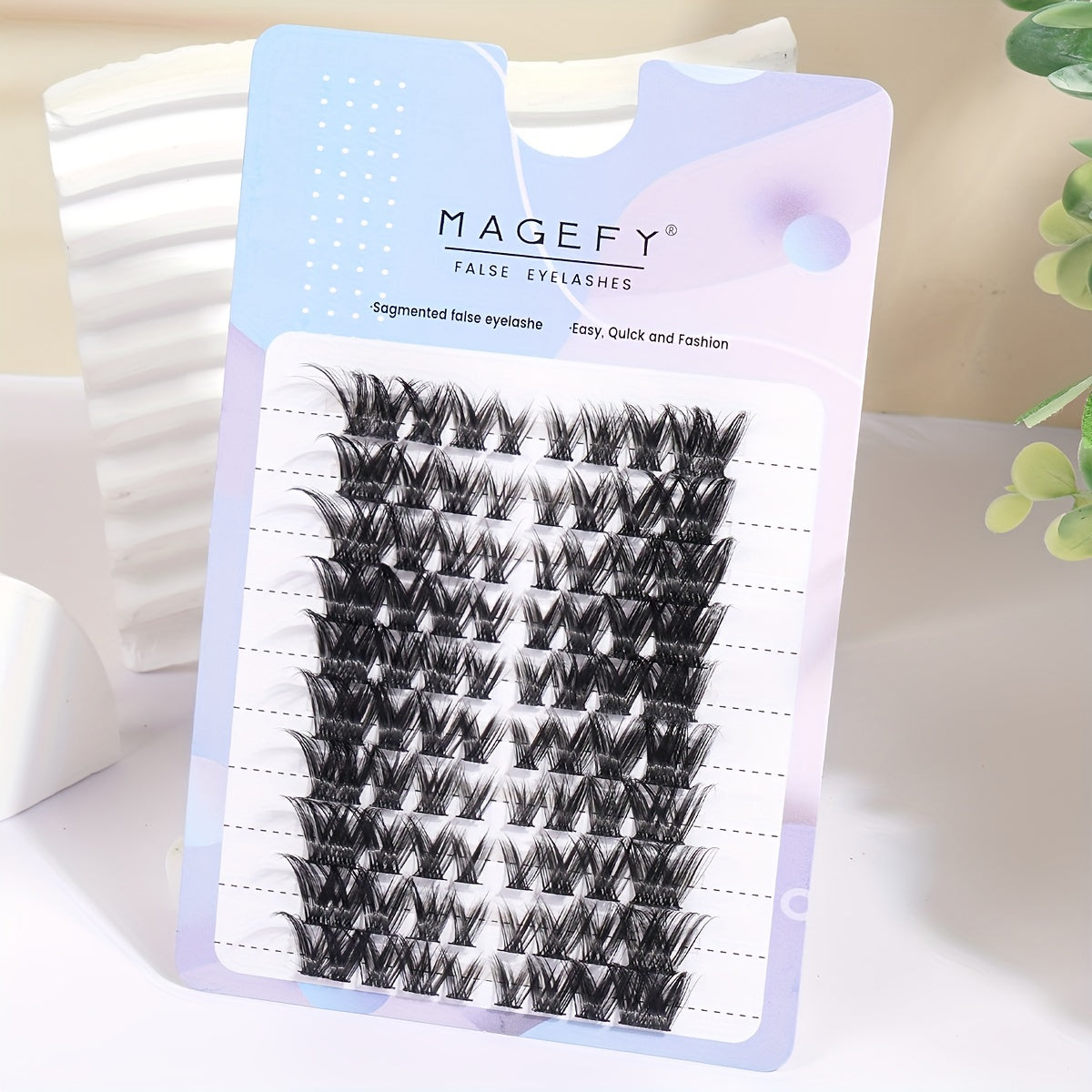 80pcs Segmented Grafted Eyelashes Single Cluster Lashes Natural Long